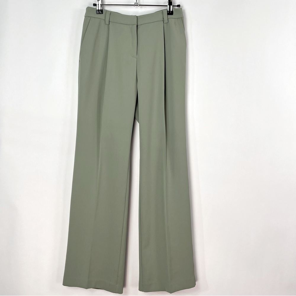 Nordstrom Open Edit Mint Green Wide Leg Trouser Pants sz 2 NWT